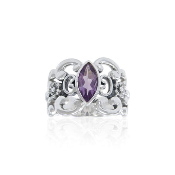 Flower Gemstone Ring TR754 - Jewelry